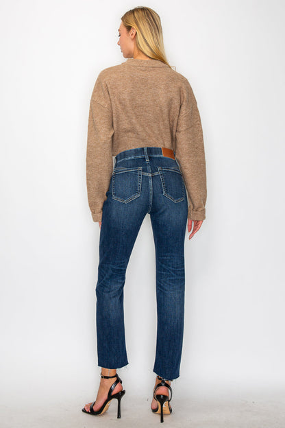 Francesca Tummy Control High Rise Straight Jeans