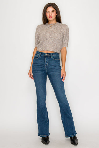 Tummy Control High Rise Bootcut Jeans