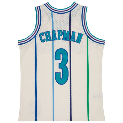 Mitchell & Ness Men's Cream Team Color Swingman Jersey Hornets 1988 Rex Chapman Jerseys