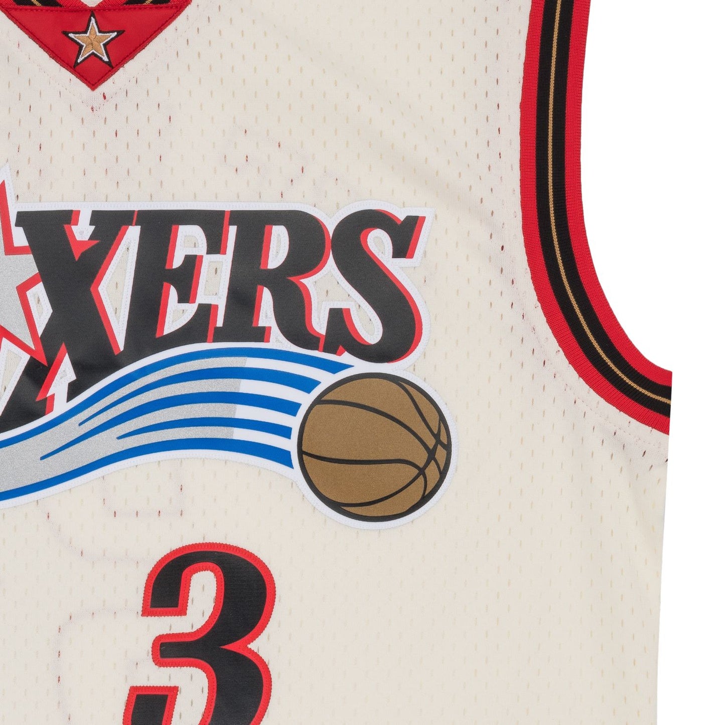 Mitchell & Ness Men's Cream Team Color Swingman Jersey 76Ers 2000 Allen Iverson