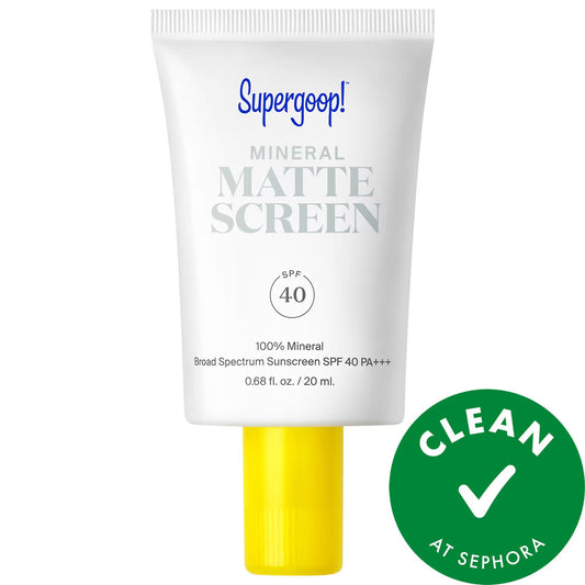 Drunk Elephant 100% Mineral Mattescreen Sunscreen SPF 40 - Mattifying Tinted Mineral Sunscreen for Normal to Oily Skin, Vegan & Cruelty-Free