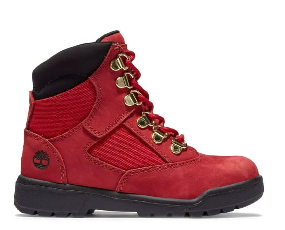 Timberland Grade School 6 Inch Field Boot 'Dark Red Nubuck' Boots
