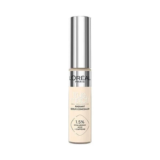 L'OrŽal Paris True Match Radiant Serum Concealer - Hyaluronic Acid & Caffeine Complex for Dark Circles & Under-Eye Bags