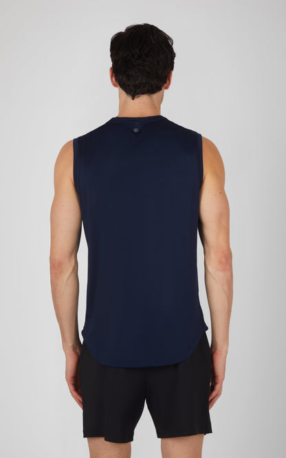 Mens Air Sense Iconic Muscle Tank - Our Ocean Core Story