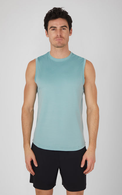 Mens Air Sense Iconic Muscle Tank - Our Ocean Core Story