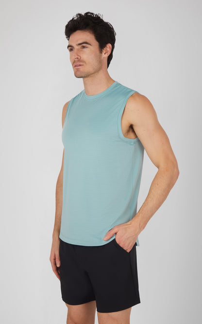 Mens Air Sense Iconic Muscle Tank - Our Ocean Core Story