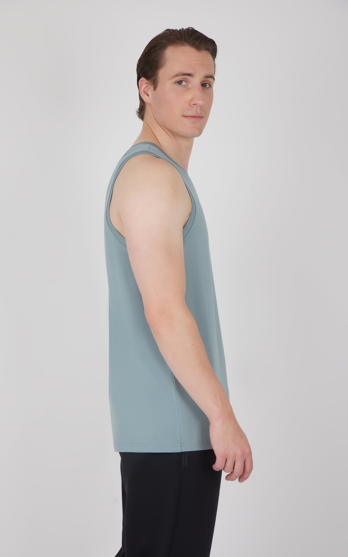 Men's Pique Race Track Muscle Tank
