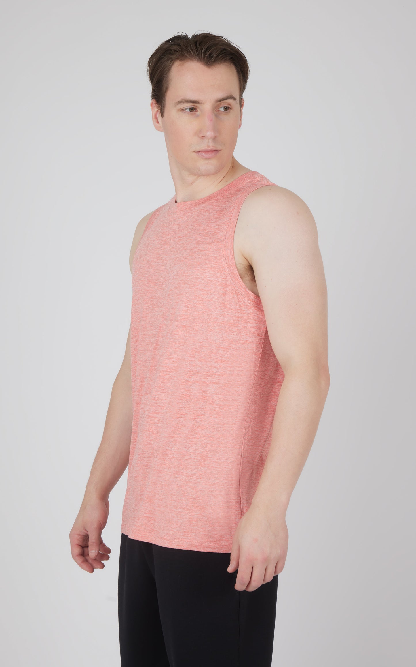 Mens Cationic Two Tone Heather Pace Muscle Tank
