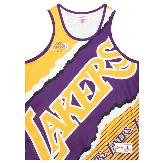 Mitchell & Ness Men's Jumbotron 2.0 Sublimated Tank Lakers Tank Tops