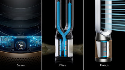 Dyson Purifier Humidify+Cool PC2 De-NOx Tower in White/Gold