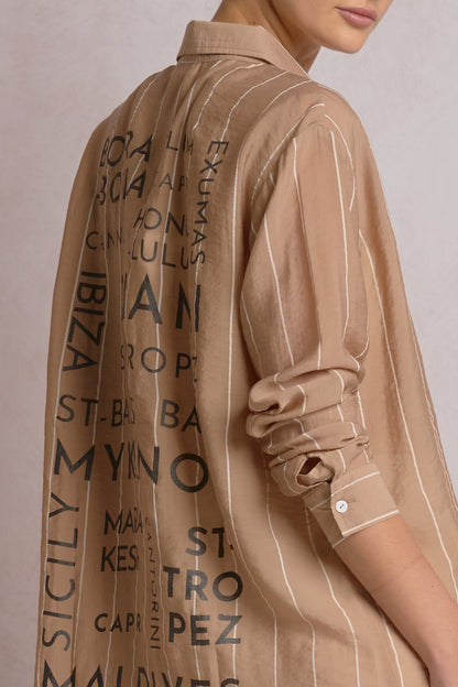 Island Button Down Tan