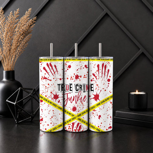 True Crime Junkie Tumbler — Sip Society USA