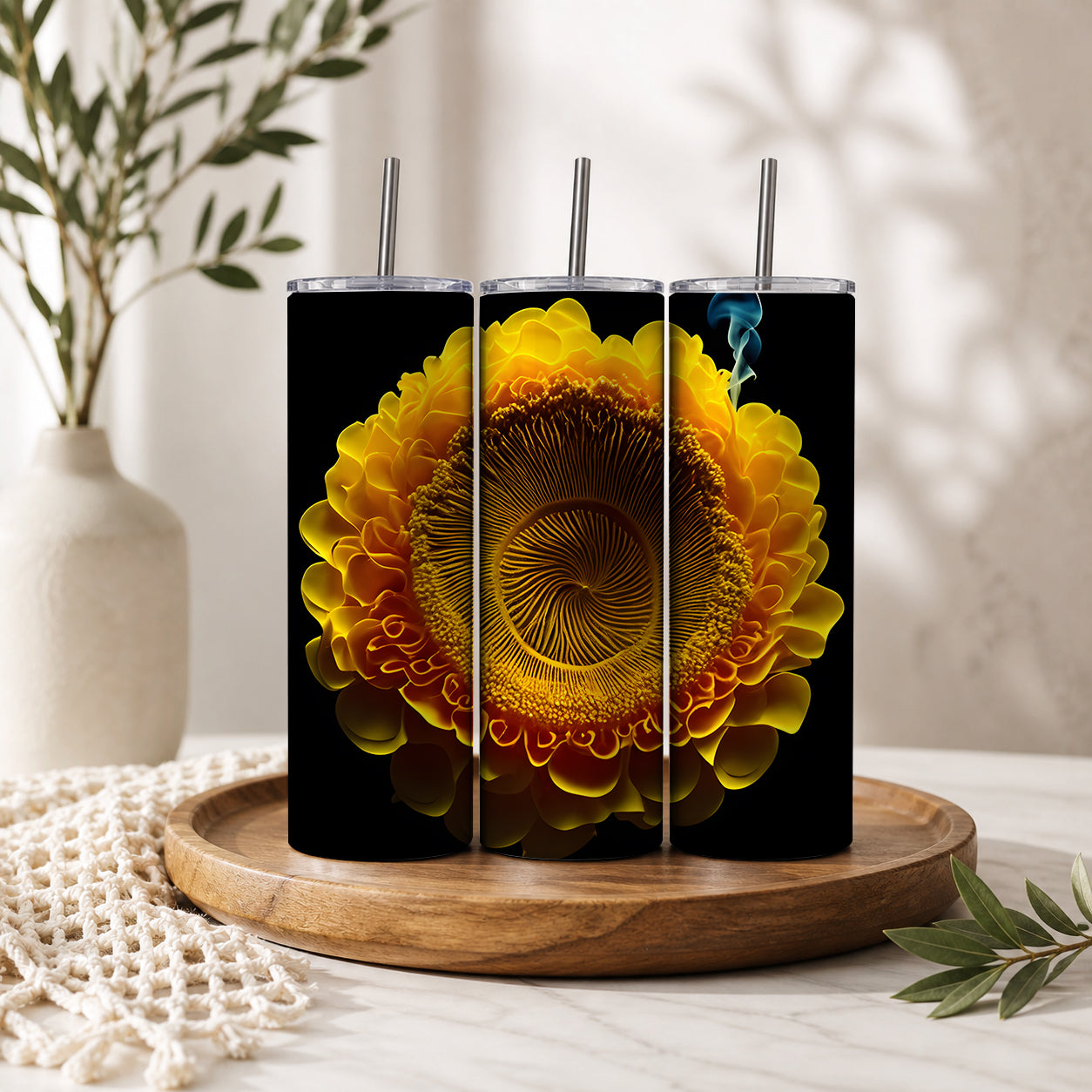 Sunflower Spiral Tumbler