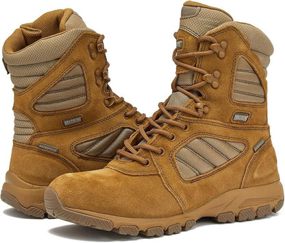 Magnum Boots MAG SHIELD Suede Leather 8" Work Boot SZ WP