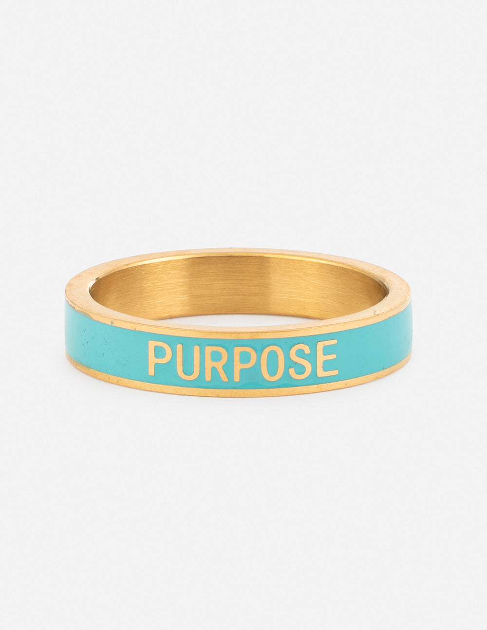 Elevated Faith Teal Enamel Purpose Ring
