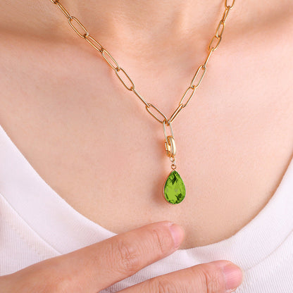 Mint & Lily Teardrop Birthstone Charm