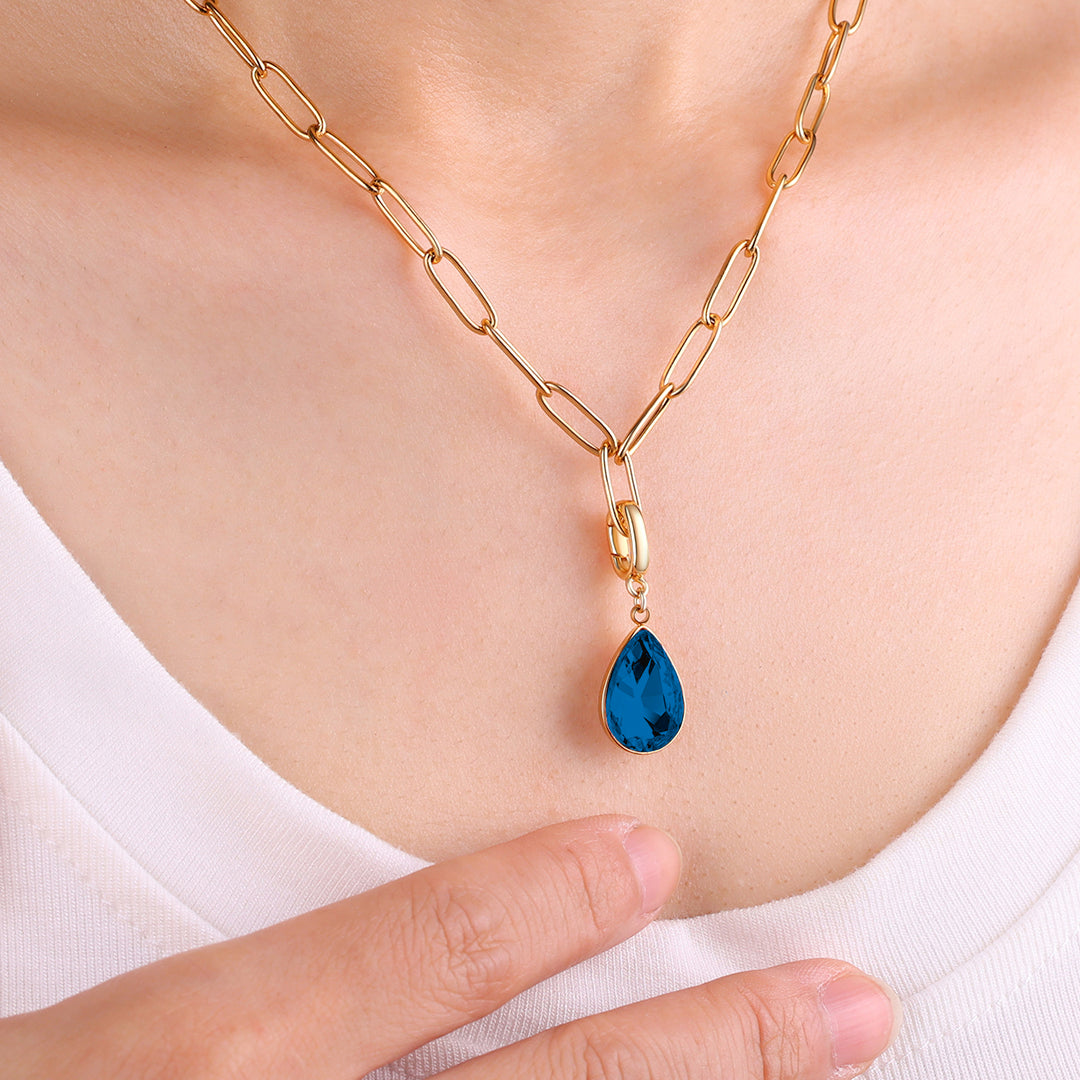 Mint & Lily Teardrop Birthstone Charm