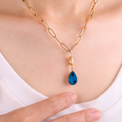 Mint & Lily Teardrop Birthstone Charm