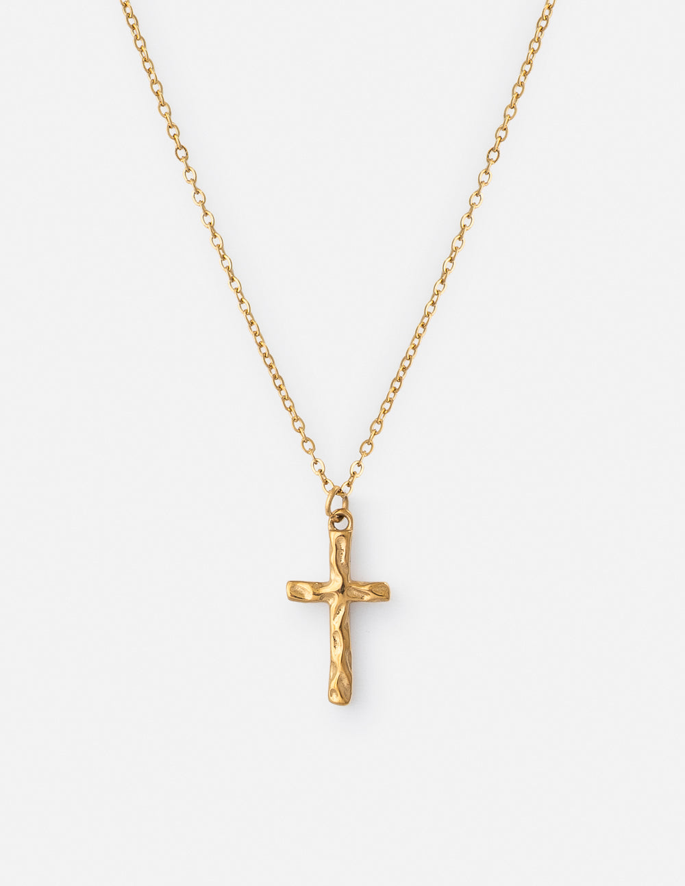 Elevated Faith Textured Cross Necklace
