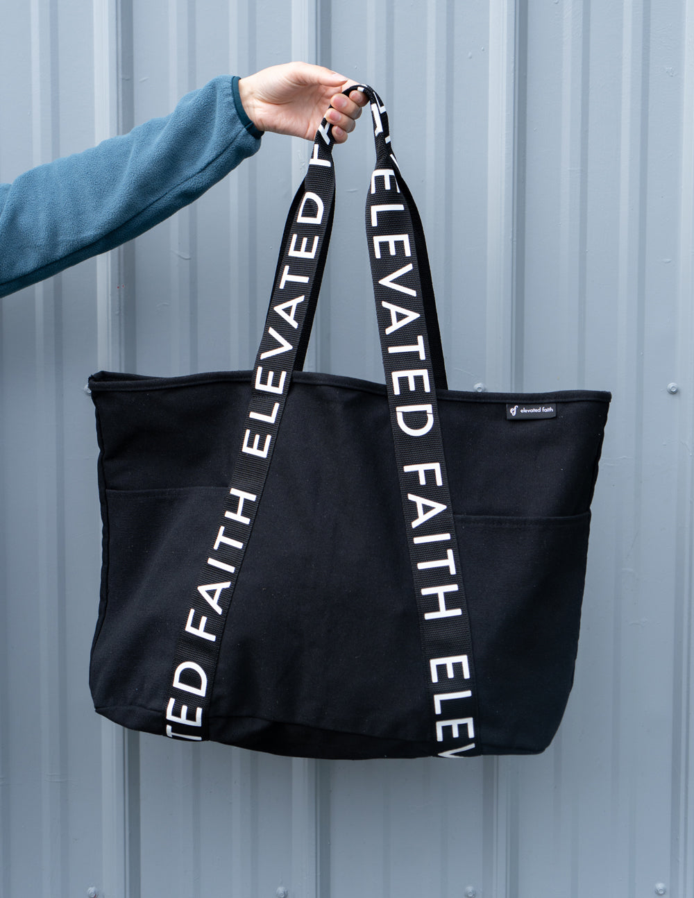 Elevated Faith The Large Everyday Black Tote
