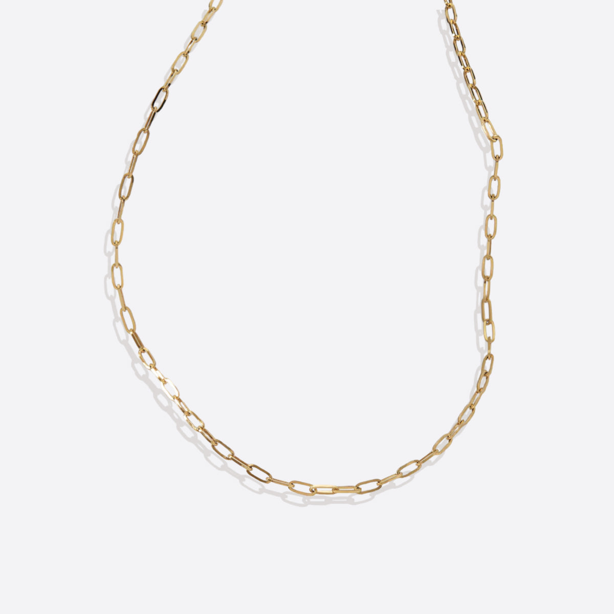 Mint & Lily Thin Paperclip Necklace