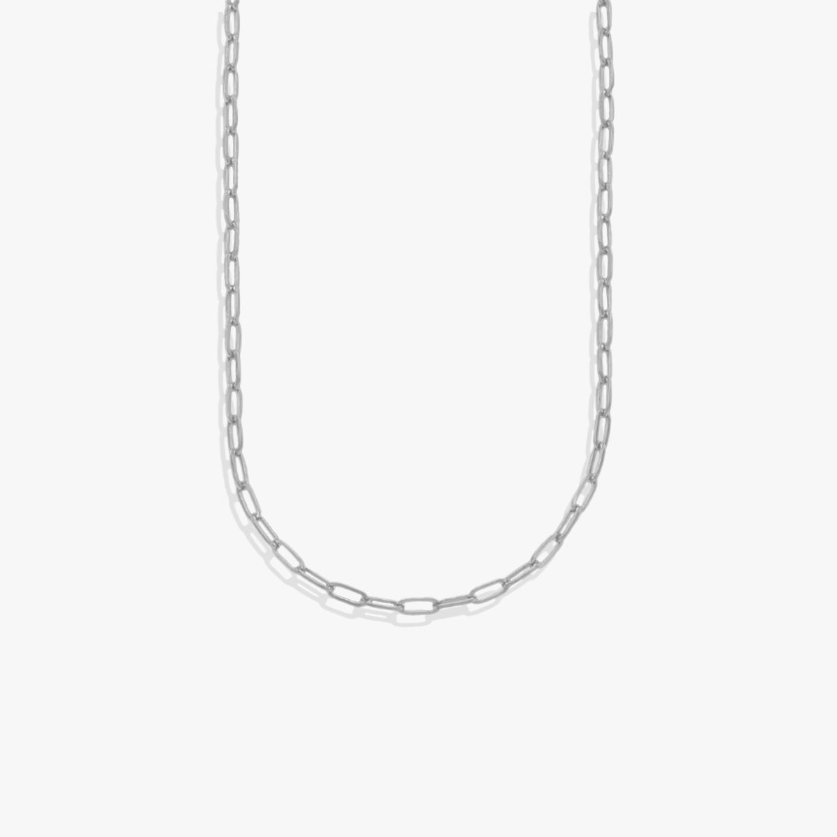 Mint & Lily Thin Paperclip Necklace