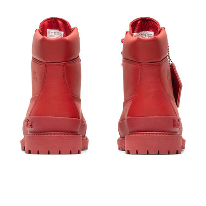 Timberland Women's 6" Waterproof Boot 'Premium Bee Line Rubber Toe Wp Red Nubuck' Sneakers