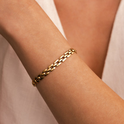 Mint & Lily Timepiece Link Chain Bracelet
