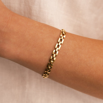 Mint & Lily Timepiece Link Chain Bracelet