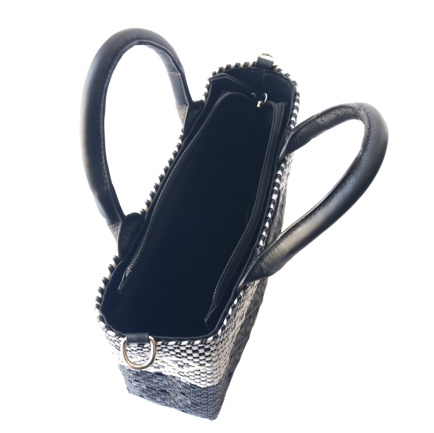 Tin Marin Black Small Woven Crossbody