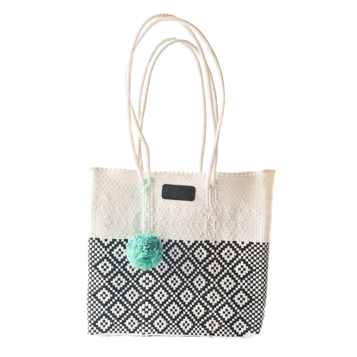 Tin Marin White Woven Tote