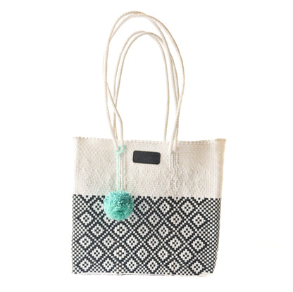 Tin Marin White Woven Tote