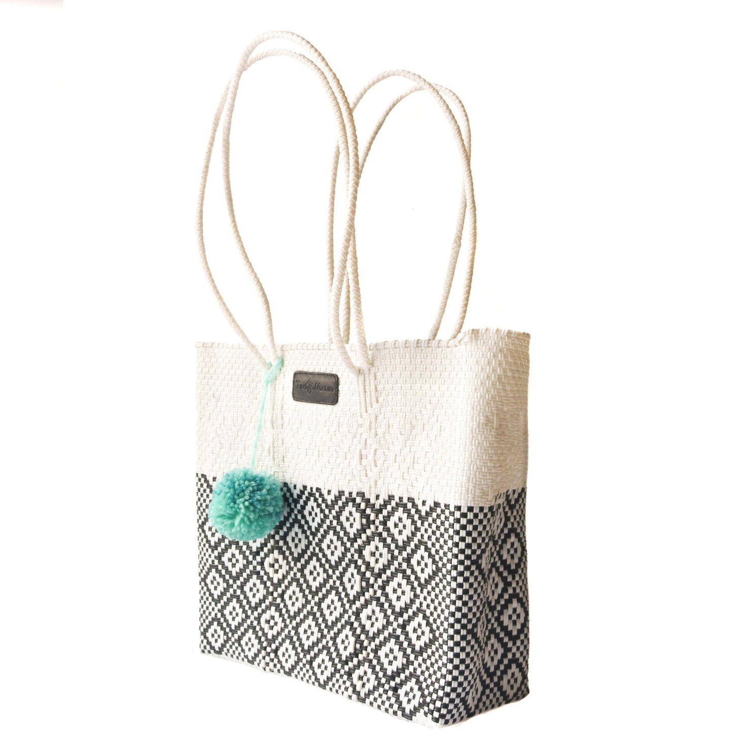 Tin Marin White Woven Tote