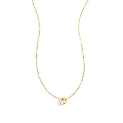 Mint & Lily Tiny Script Initial Necklace