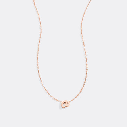 Mint & Lily Tiny Script Initial Necklace