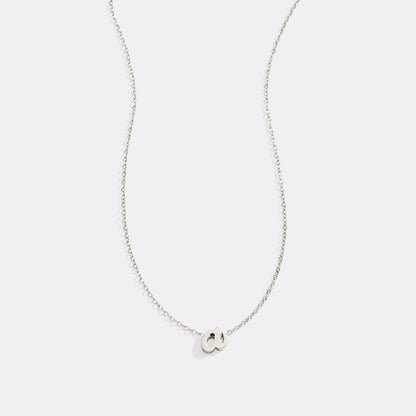 Mint & Lily Tiny Script Initial Necklace