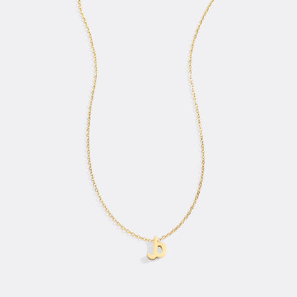 Mint & Lily Tiny Script Initial Necklace