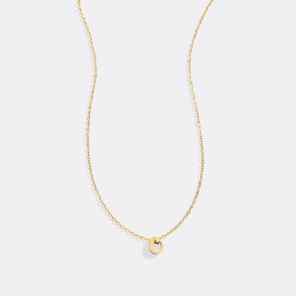 Mint & Lily Tiny Script Initial Necklace