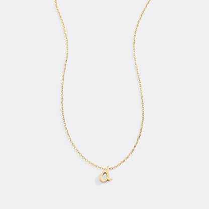 Mint & Lily Tiny Script Initial Necklace