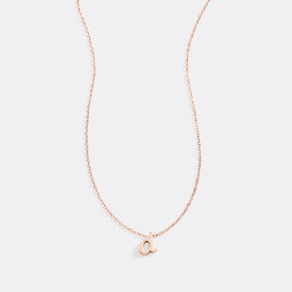 Mint & Lily Tiny Script Initial Necklace