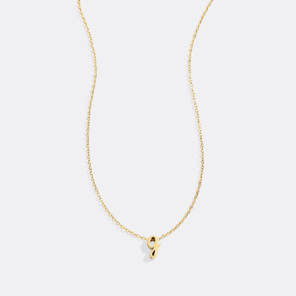 Mint & Lily Tiny Script Initial Necklace