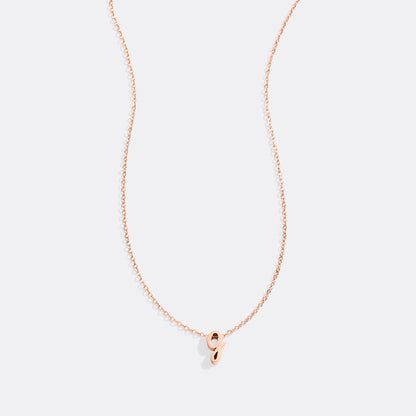 Mint & Lily Tiny Script Initial Necklace