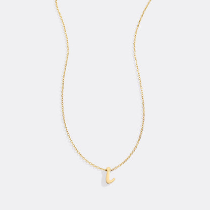 Mint & Lily Tiny Script Initial Necklace