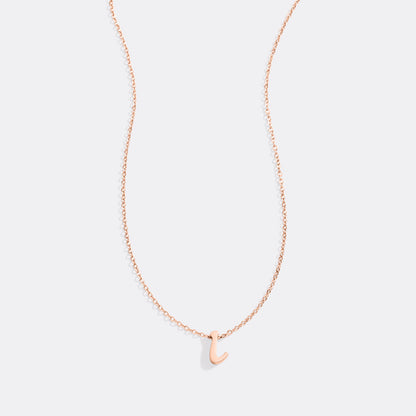 Mint & Lily Tiny Script Initial Necklace