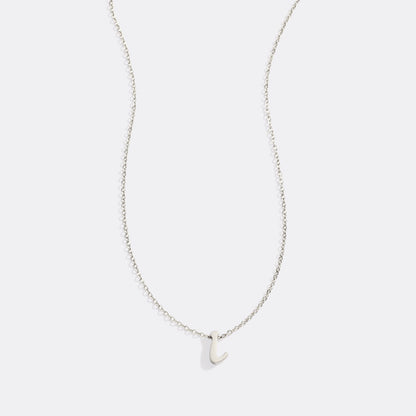 Mint & Lily Tiny Script Initial Necklace