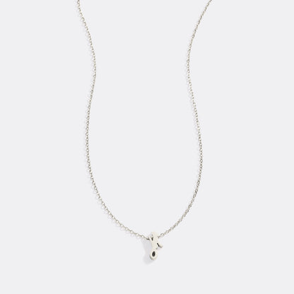 Mint & Lily Tiny Script Initial Necklace