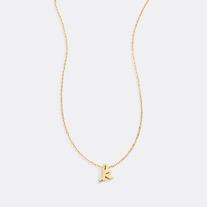 Mint & Lily Tiny Script Initial Necklace