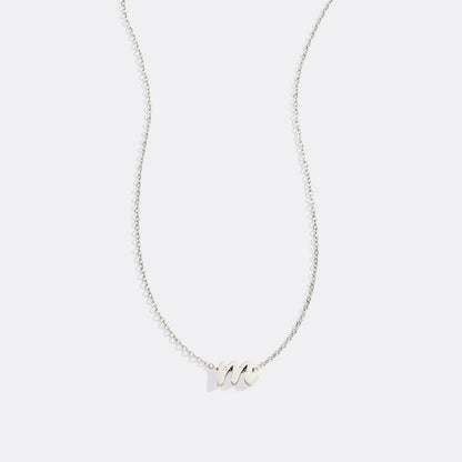 Mint & Lily Tiny Script Initial Necklace