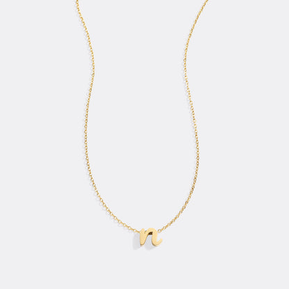 Mint & Lily Tiny Script Initial Necklace