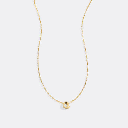 Mint & Lily Tiny Script Initial Necklace